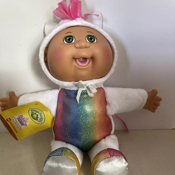 Cabbage Patch Kids Aria Unicorn Cuties White Rainbow 12" Plush Dolls CPK New - Picture 7 of 7